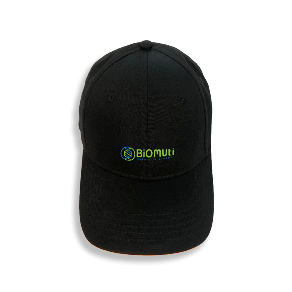 Biomuti black cap front